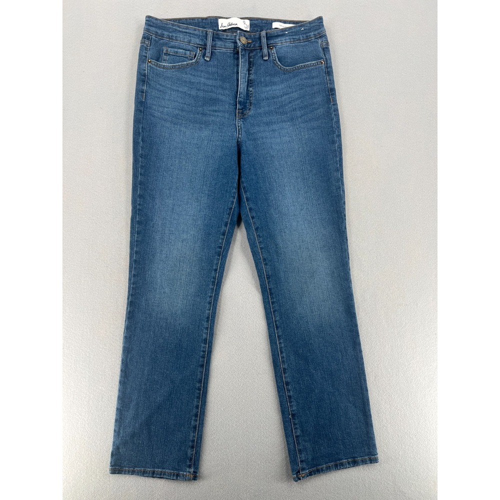 Sam Edelman Jeans Womens 30 High Rise Slim Straight Blue Stretch Denim